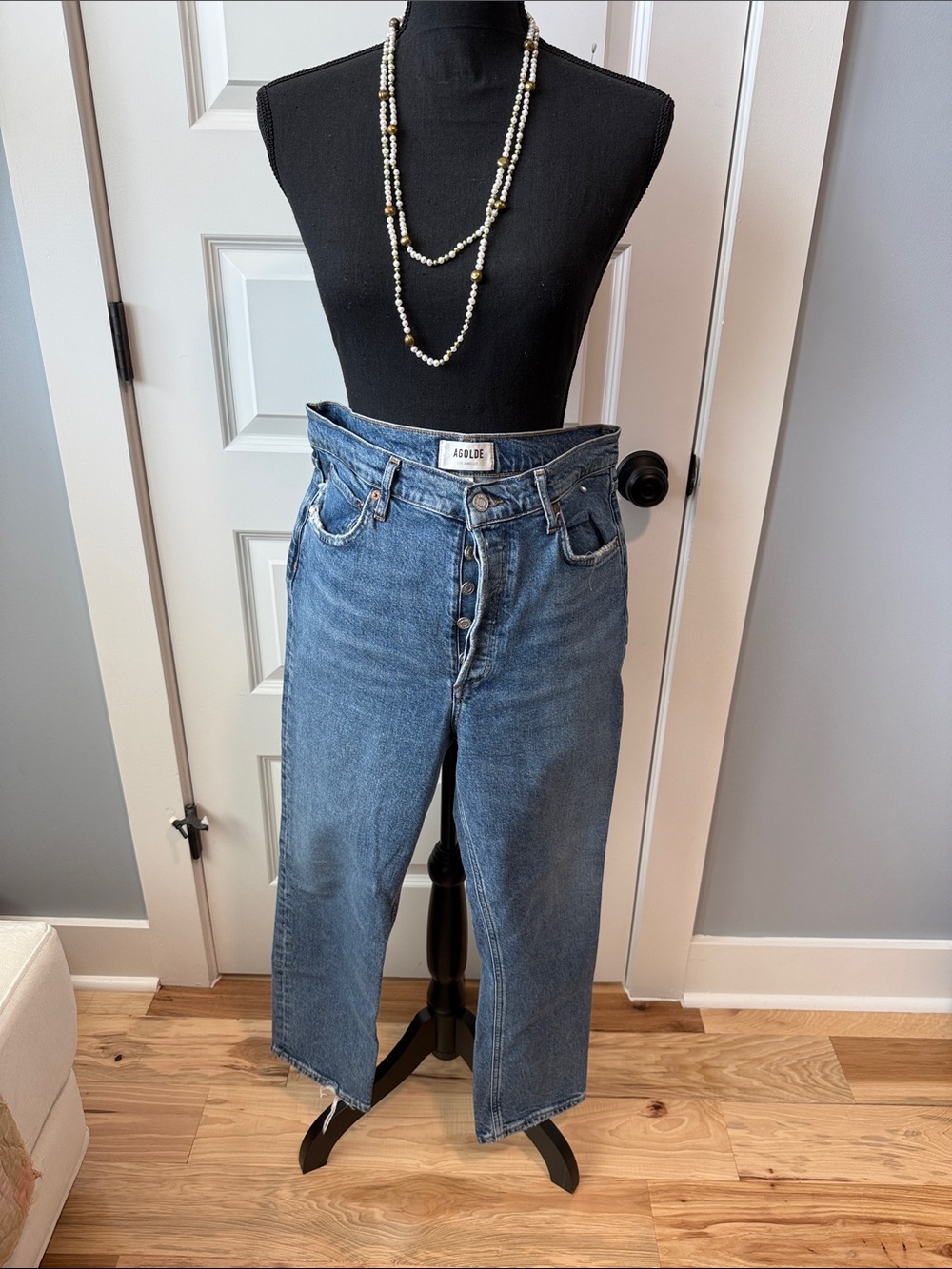 AGOLDE High-Rise Cropped Jeans